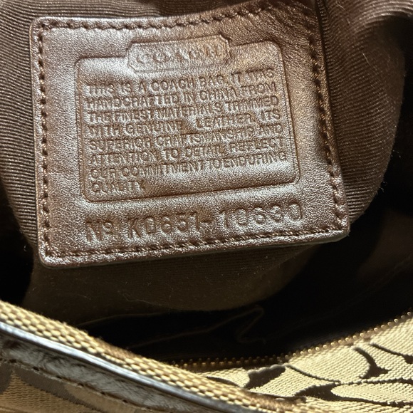 Vintage Coach Signature Brown bag - Picture 6 of 8